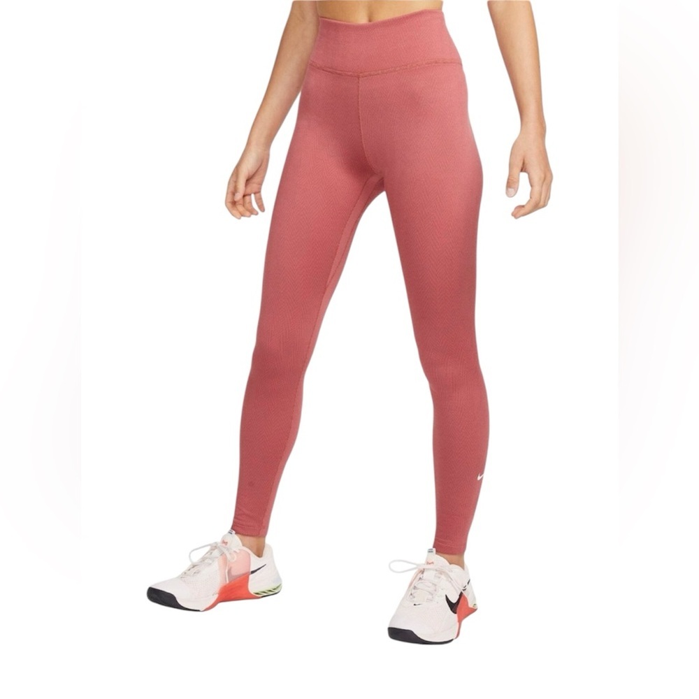 Nike Therma-Fit ONE Size XS High-Waisted Pomegranate Leggings